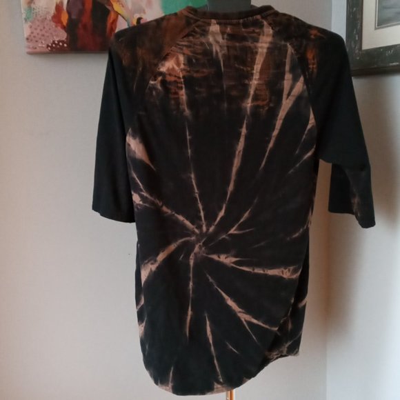 Metallica "Soon you'll  please their appetite" 3/4 length sleeve Bleached Tee - Picture 2 of 7